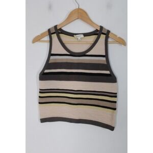 Babaton Aritzia XXS Alrik Rib-Knit Striped Tank Sweater 58459